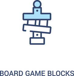 Board game blocks concept 2 colored icon simple vector