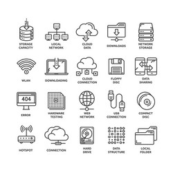 Cloud Computing & Internet Technology vector image