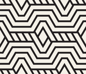 Modern Geometric Pattern - Hexagon & Stripe vector image