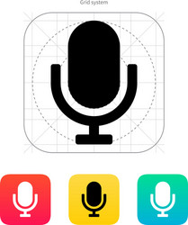 retro microphone icon vector