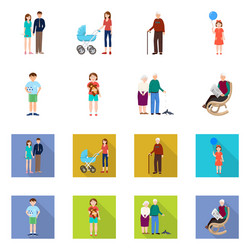 design of character and avatar symbol vector image