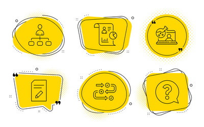 edit document management and survey progress vector image