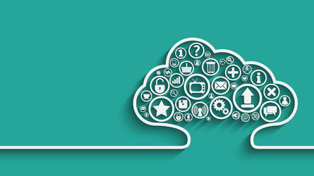 Cloud Computing Concept vector image