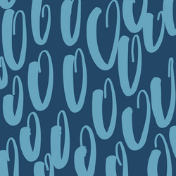 abstract blue pattern with smooth curved shapes vector image