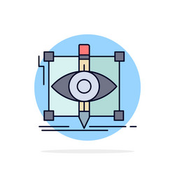 design draft sketch sketching visual flat color vector image