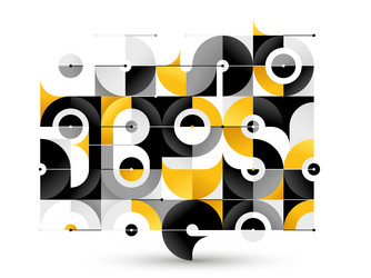 abstract geometric background isolated tech style vector image