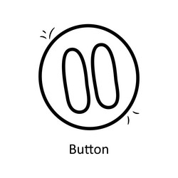 Button outline icon design en vector