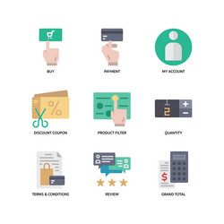 e-commerce website icon vector image
