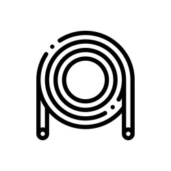 hose icon thin linear style design isolated vector image