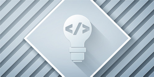paper cut web design and front end development vector image