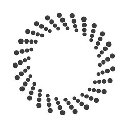 abstract dotted shape design element vector image