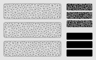 database mesh carcass model and triangle vector image