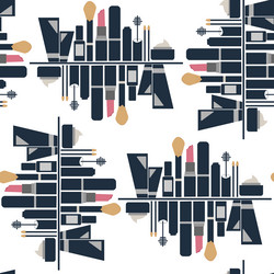 make up background repeated pattern vector image