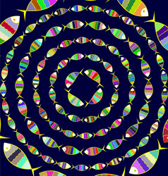 many colored background image abstract circles vector image
