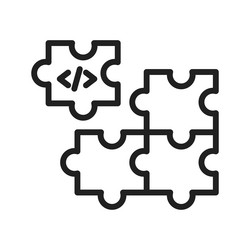 piece of code icon image suitable vector image