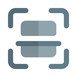 scanner for reading qr codes and barcodes vector image