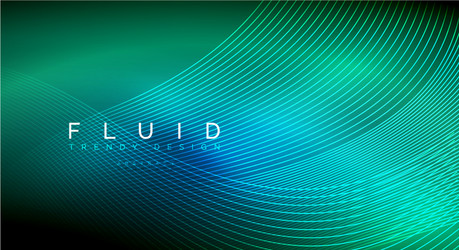 digital flowing wave particles abstract background vector image