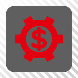 financial settings rounded square button vector image