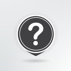 question map pointer vector image