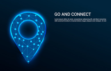 global connection and navigation system concept vector image