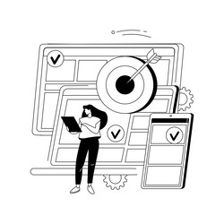 multi-device targeting abstract concept vector image