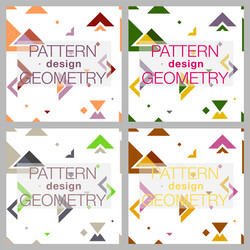 seamless pattern in colors with geometric vector image