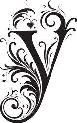 yonder script enchanting font y yesteryear vector image