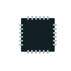 Computer chip digital vector