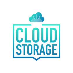 concepts cloud storage synchronization vector image