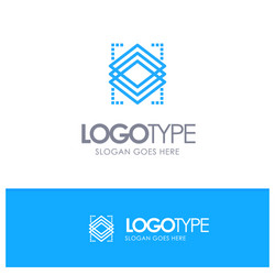 layers object layer server blue logo line style vector image