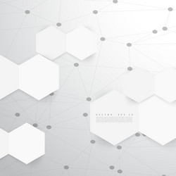 abstract color 3d hexagonal vector image
