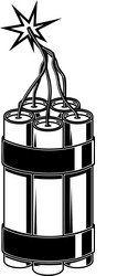 Stick of dynamite Royalty Free Vector Image - VectorStock
