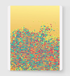 irregular array or matrix random ovals vector image