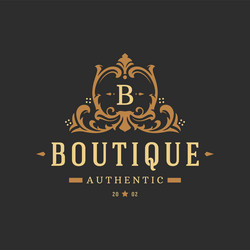 luxury logo template object for logotype Vector Image