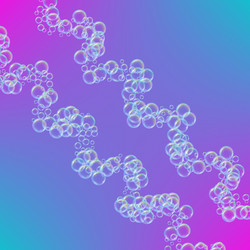 shampo foam colorful soap bubbles background vector image