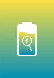 ui design battery detection vector image