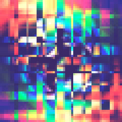 abstract background with bright shapes and blocks vector image