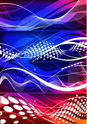 abstract wave element vector image