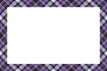 vintage frame scottish border pattern retro vector image