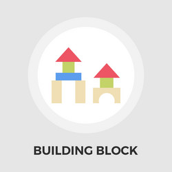 Building block icon vector