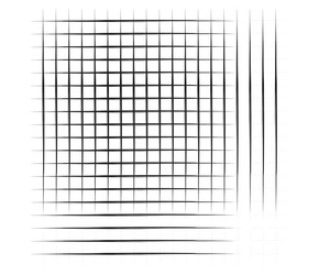 grid mesh graticule with grungy irregular lines vector image
