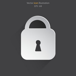 Padlock web icon vector