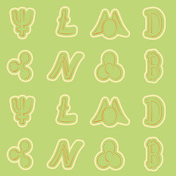 seamless pattern with different cryptocurrency vector image