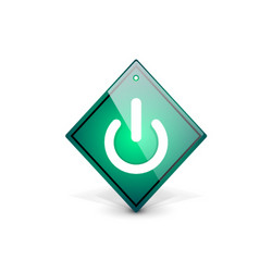 start power button ui icon design on off symbol vector image