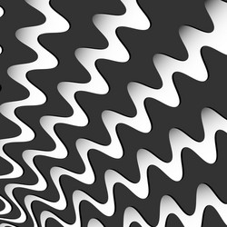 wavy lines square format background art vector image