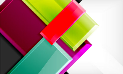 colorful square and rectangle blocks background vector image