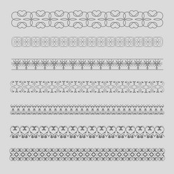 Decorative borders patterned frame Royalty Free Vector Image