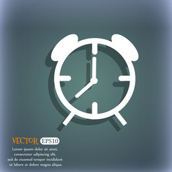 Alarm clock sign icon wake up symbol vector