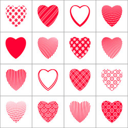 heart icons vector