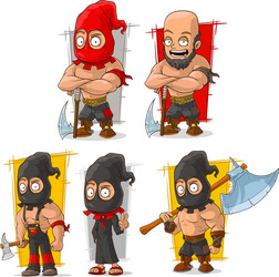 Medieval Executioner with Axe vector image